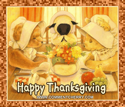 Thanksgiving Dinner with Bears/Lamb Pictures, Images and Photos