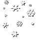 White snowflakes/animated