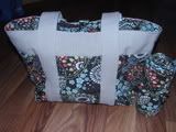 Large Diaper Bag~Amy Butler Geisha Fans Print
