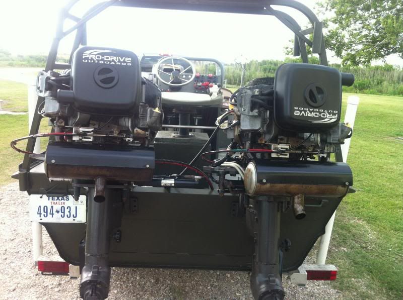 2011 Prodrive Center Console With Twin 36hp pro drive motors Duck