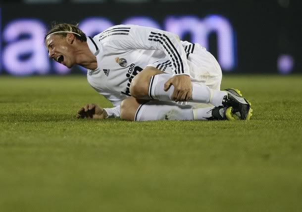Real Madrid's Guti is injured