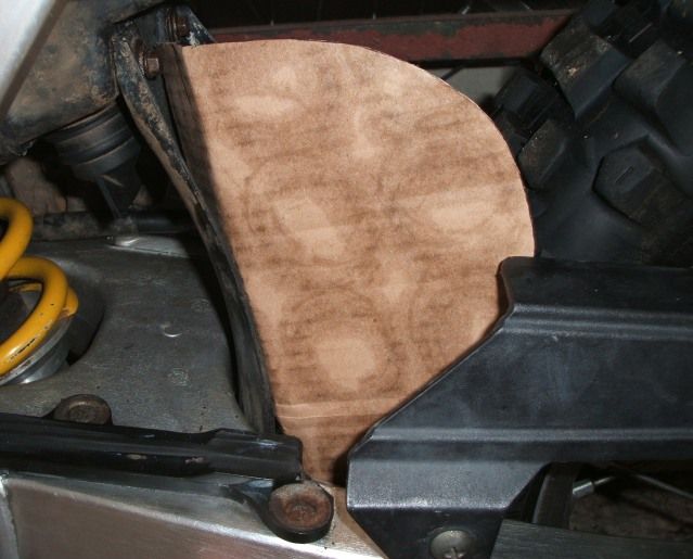 DIY Extra chain mud guard DRZ 400 ThumperTalk