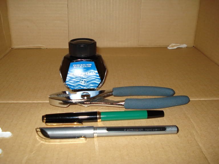 DIY Staedtler Liquid Point 7 with Waterman BlueBlack Fountain & Dip