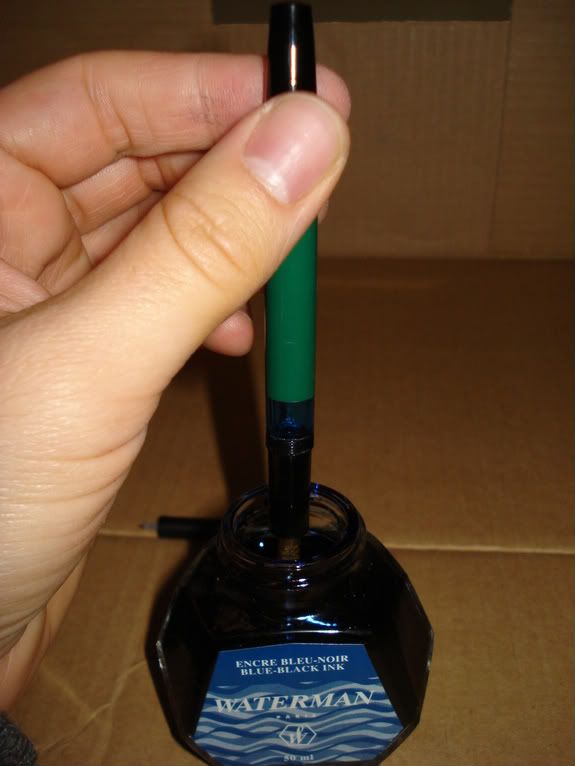 DIY Staedtler Liquid Point 7 with Waterman BlueBlack Fountain & Dip