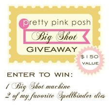 PrettyPinkPosh Big Shot Giveaway