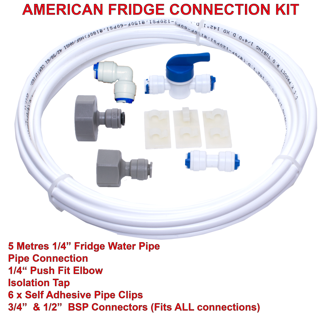 American Style Fridge Freezer Water Filter Pipe Tubing Hose Connection