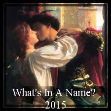 The 2015 What's In A Name reading challenge logo