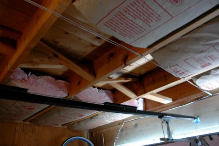 Is There An Easy Way To Insulate Roof Cross Bracing The Garage