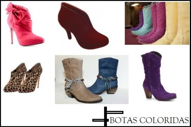 Botas coloridas Botas coloridas