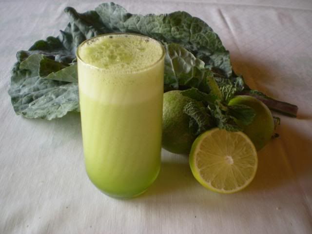 Suco de couve com limão