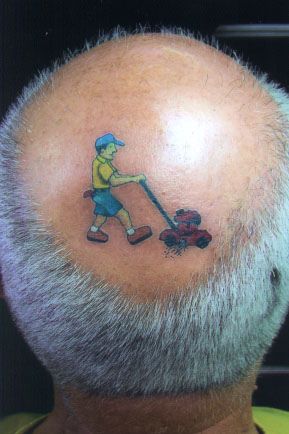 Tatuagem na cabeça Tatuagem para carecas