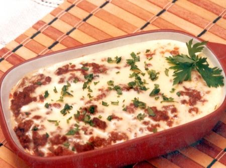 Carne moída com requeijão Carne moída com requeijão