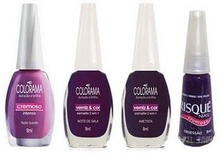Esmalte roxo Esmalte roxo - Risque e Colorama