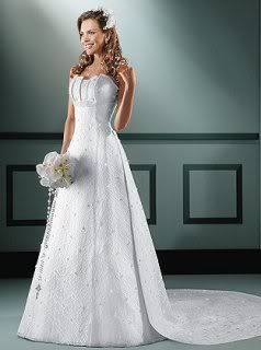 Vestido branco com buque
