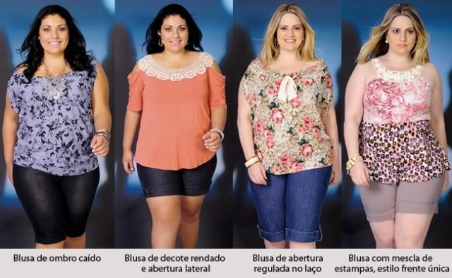 Blusas - Mode Grande Feminina 2012 Blusas - Mode Grande Feminina 2012
