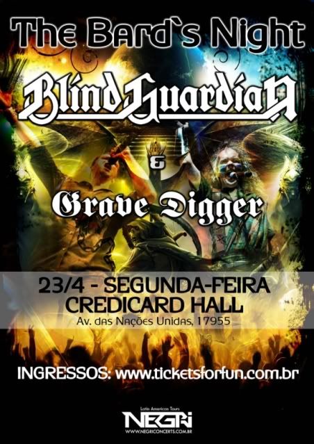 Blind Guardian e Grave Digger no Brasil 2012 Blind Guardian e Grave Digger no Brasil 2012