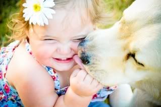 Convívio com animais de estimação Criança e cachorro