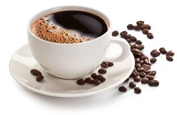Café Xícara de café e grãos