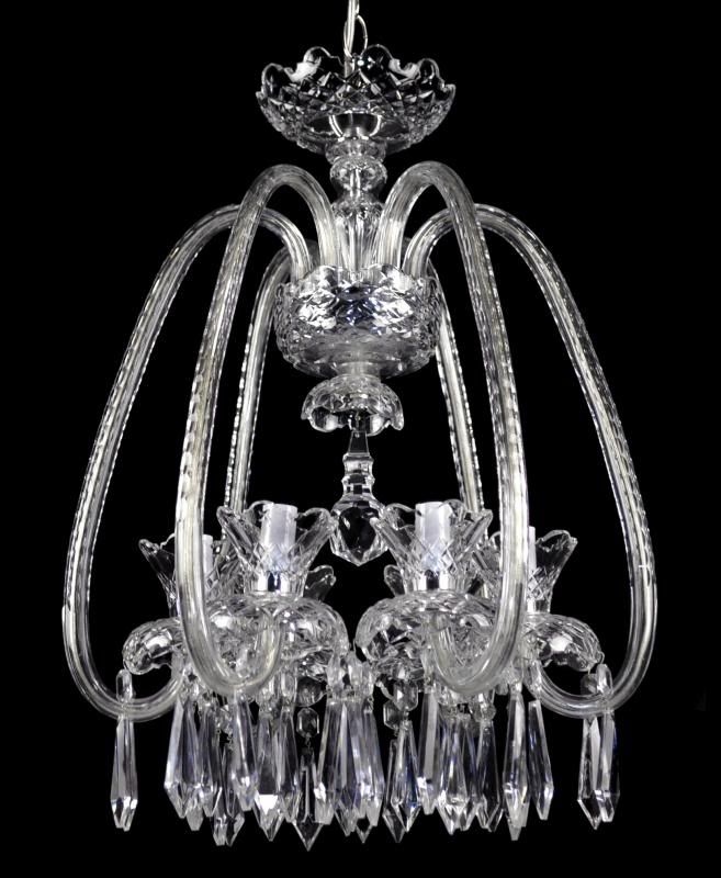 Vintage WATERFORD Fleur De Lis Chandelier Crystal Premier Home Décor