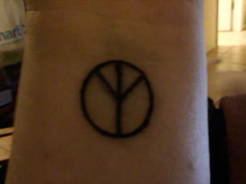 peace tattoo Image