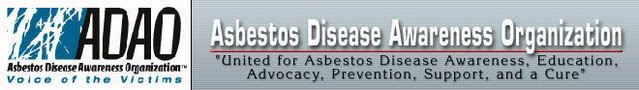 Asbestos Disease Awareness Organization logo banner