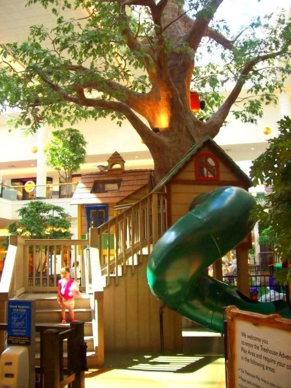 Pufferfish starts to climb into the tree house.