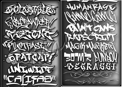 300 Graffiti Fonts(true Type) H33t T00 H0t preview 0