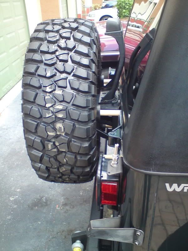 Jeep spare tire bumper extension #2