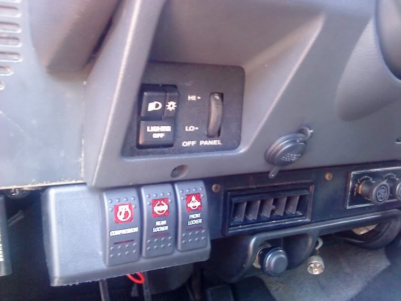 Jeep yj rocker switch panel