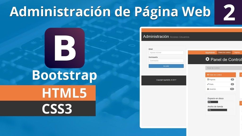 Crear la Administracion de una Aplicacion Web con Bootstrap Como Crear la Administracion de una Aplicacion Web con Bootstrap - Parte 2
