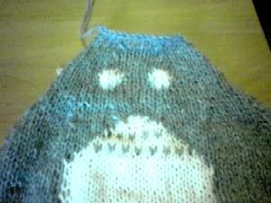 knitted totoro - body