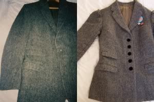 tweed jacket - before and after