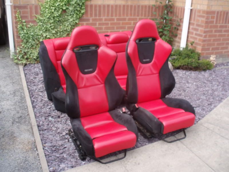 One Off Red Leather Recaro Seats Honda Accord Type R