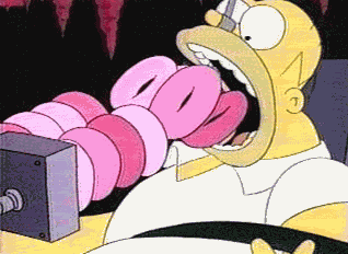 homer fed donuts Pictures, Images and Photos