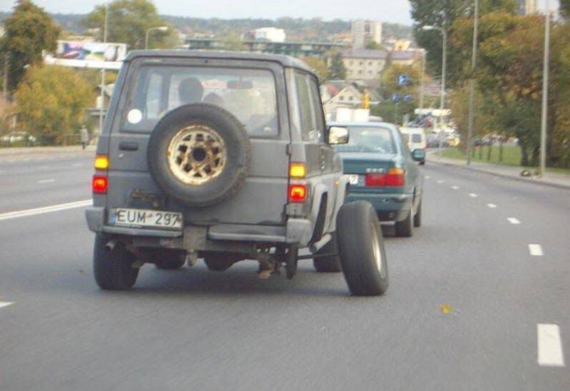 Broken Rear Axle