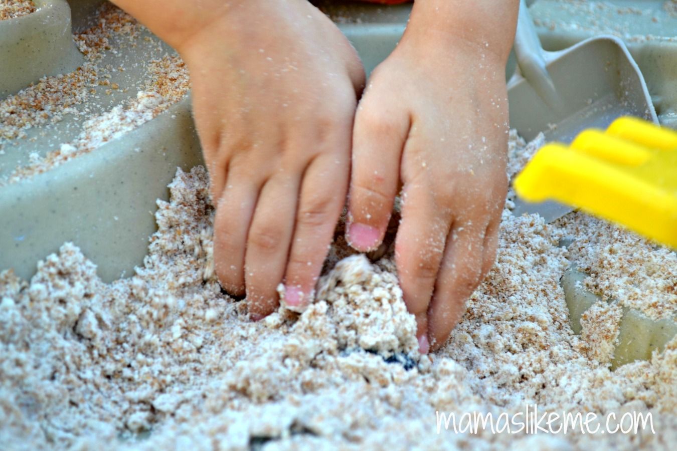 Shell Names - Beach Sensory Activity and Homemade Sand Recipe - Mamas Like Me