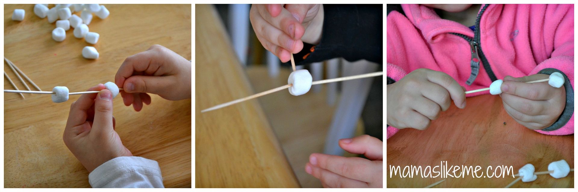Marshmallow Snowflake Busy Bag Winter Activity for Fine-Motor Skills