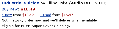 Amazon.com: Industrial Suicide: Killing Joke: Music