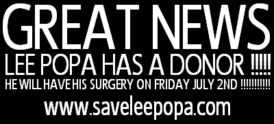 LEE POPA HAS A DONOR
