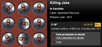 Killing Joke : In Excelsis - Record Shop X