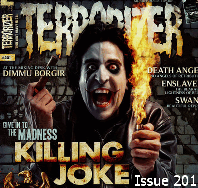 KILLING JOKE FEATURE ON THE COVER OF TERRORIZER MAG