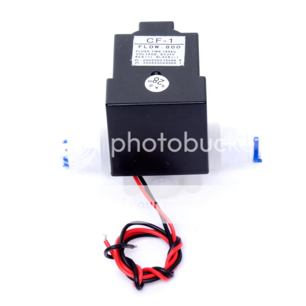 800cc Flush Valve 800ml per/m Valve AutoFlush 24v Reverse Osmosis