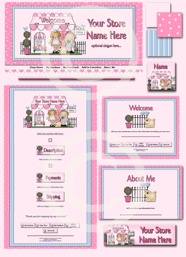 visit my  store about me little pink girls boutique