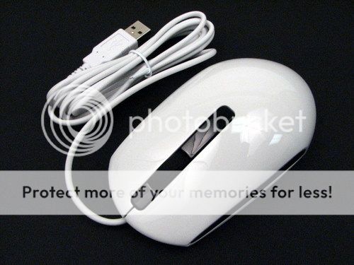 Genuine Dell White USB Lazer, Laser, Optical Mouse   C633N / 0C633N 