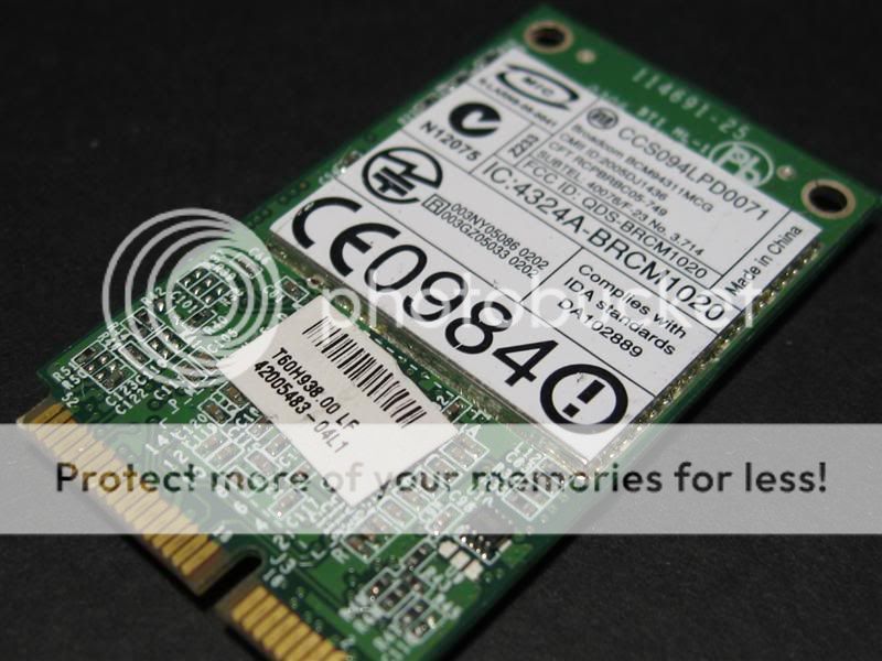 Dell DW 1390 B G WLAN WiFi 54g Mini PCI Express Card