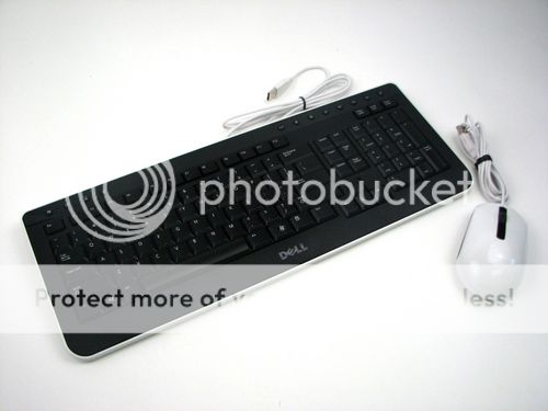 Dell White USB Multimedia Keyboard & Laser Optical Mouse Kit   C633N 