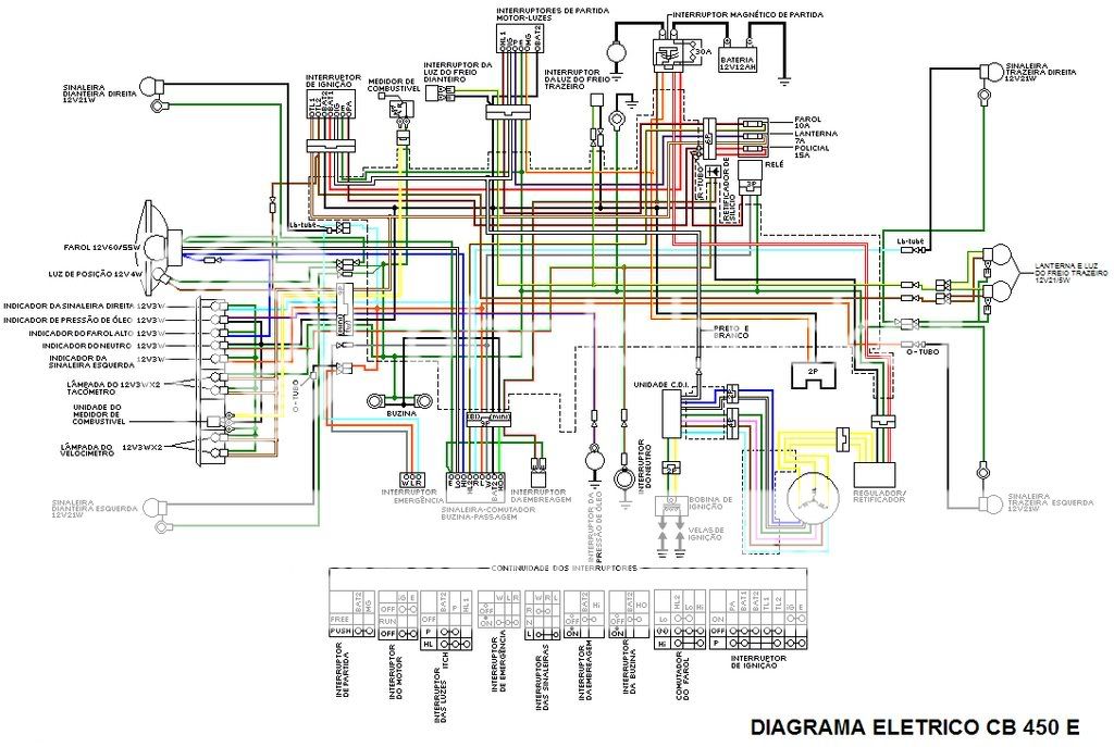 Esquema Eletrico Cb 450e Photo by bronzinah | Photobucket