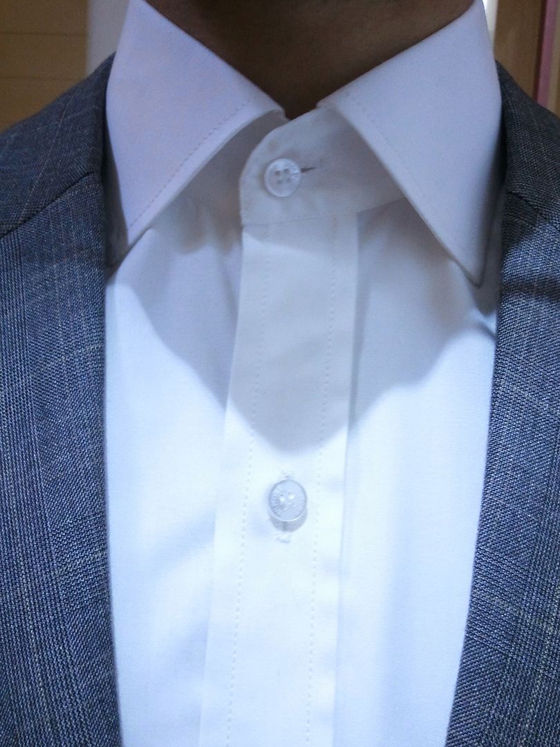 tie without button down collar