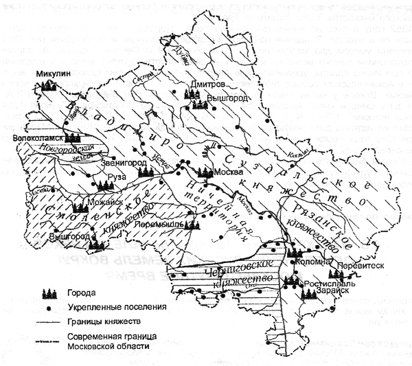 Карта окрестностей г серпухов