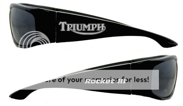 TRIUMPH ROCKET III TRES GAFAS DE SOL DE LA ADUANA DE LA MOTOCICLETA